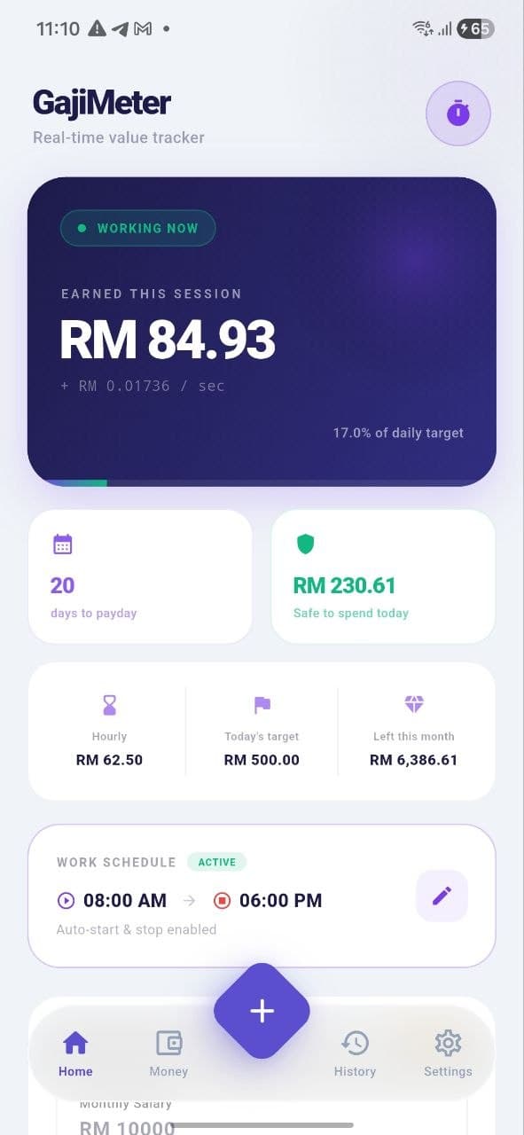 Live Salary Tracker